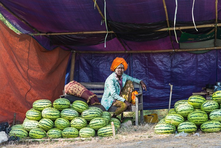 Roadside Watermelon Vendor in Mandalay