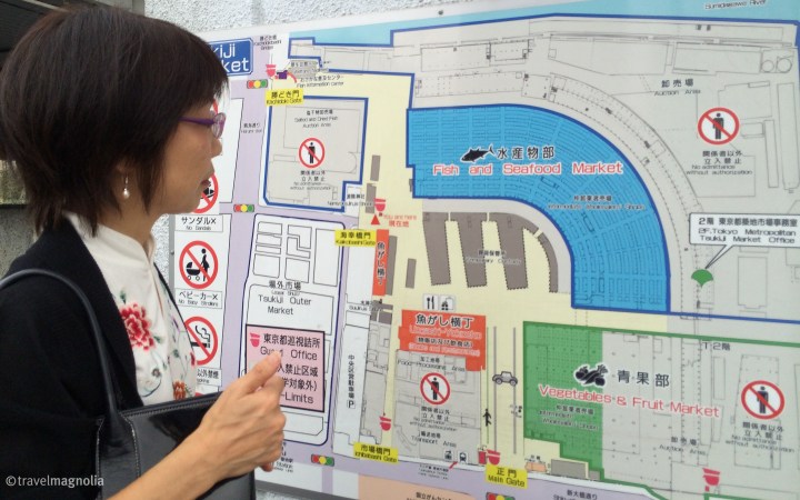 Tsukiji Market Map Tokyo