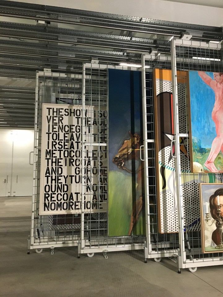 The storage area is visible from several vantage points providing a sneak preview of future shows.