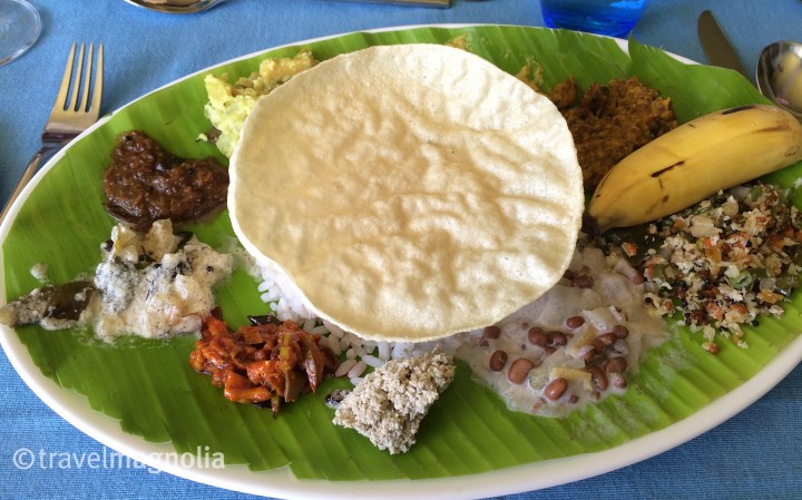 Sadya, vegetarian Indian cuisine, Munnar