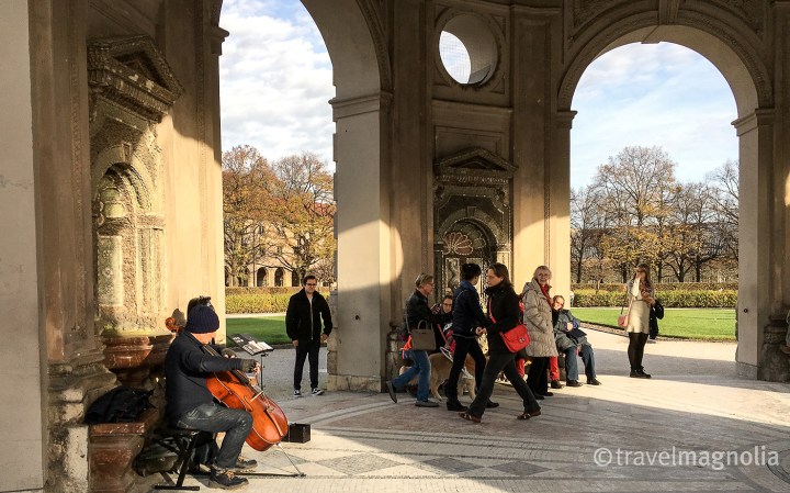 Cellist in the Court Garden Munich