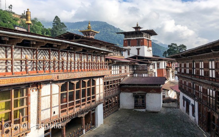 Trongsa Dzong Courtyard